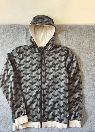 Adidas Double-Face M Geometric Training Hoodie, marke: adidas, zustand: Sehr gut, größe: M, 24,99 €, 26,94 € inklusive Vinted-Käuferschutz