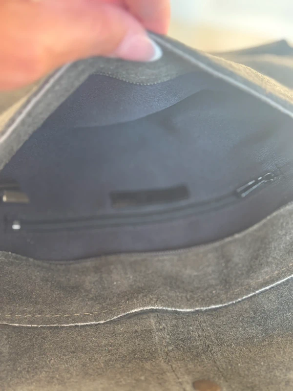 Sac cuir vert foncé et léopard - photo numéro 8