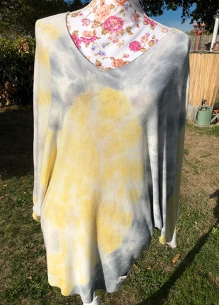 🧶 Pull léger ample oversize et extensible à col V et à manches longues chauve-souris, brand: Tendance, condition: New without tags, size: XXL / 44 / 16, €28.00, €30.10 includes Buyer Protection