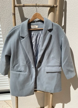 Manteau bleu clair, marca: Pull & Bear, estado: Bom, tamanho: S / 36 / 8, €10.00, €11.20 inclui Proteção do Comprador