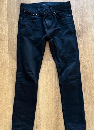 Nudie Jeans Lean Dean Dry Everblack, marque: Nudie Jeans, état: Très bon état, taille: W33 | FR 42, 35,00 €, 37,45 € Protection acheteurs incluse