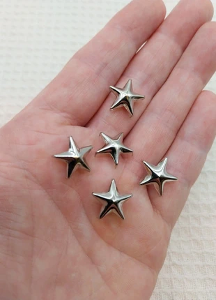 Rivet étoile argenté 15mm en métal, création couture DIY - 5pcs A1229, marca: Mercerie Syllikan, estado: Nuevo sin etiquetas, 2,00 €, 2,80 € Protección al comprador Pro incluida