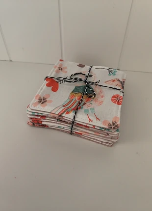 Lot de 10 lingettes lavables – Chouette -Tissu de créateur – Fait main, marque: Fait Main, état: Neuf avec étiquette, 8,00 €, 9,10 € Protection acheteurs incluse