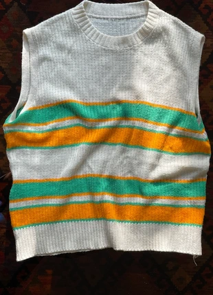 Pull sans manches à rayures vintage, merk: COQUETTE, staat: Goed, maat: S / 36 / 8, € 5,00, € 5,95 inclusief Kopersbescherming