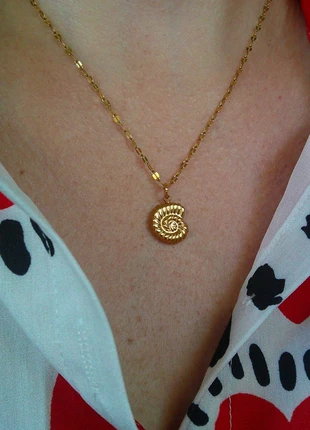 Coquillage et crustacés 🌟 collier acier inoxydable ajustable réglable, marke: acier inoxydable, zustand: Sehr gut, 8,00 €, 9,10 € beinhaltet Vinted-Käuferschutz Pro