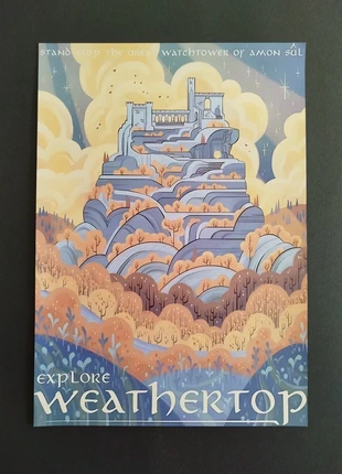 Poster Affiche 42x30cm Seigneur des anneaux Tolkien Amon Sul, le Mont Venteux, marke: The Lord of the Rings, zustand: Sehr gut, 7,00 €, 8,05 € inklusive Vinted-Käuferschutz