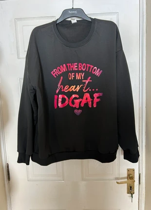Womens jumper with IDGAF slogan on front size 5xl bnwot, condition: New without tags, size: 5XL / UK 36-38, £12.00, £13.30 includes Buyer Protection