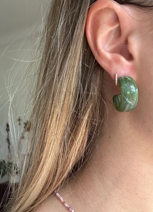 Boucles d’oreilles créoles vintage verte, marke: Vintage Dressing, zustand: Sehr gut, 8,00 €, 9,10 € inklusive Vinted-Käuferschutz