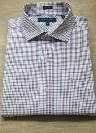 Chemise Tommy Hilfiger à carreaux taille L 16, marke: Tommy Hilfiger, zustand: Sehr gut, größe: L, 13,00 €, 14,35 € inklusive Vinted-Käuferschutz