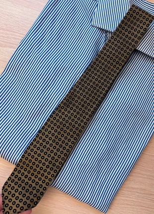 Cravate fine avec motifs circulaire marron, marca: Vintage Dressing, estado: Muito bom, €4.60, €5.53 inclui Proteção do Comprador Pro