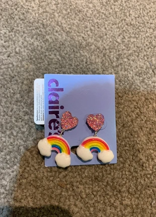 Rainbow earrings, brand: Claire's, condition: New with tags, £1.00, £1.75 includes Buyer Protection
