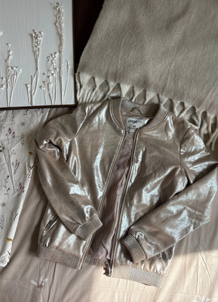 Bomberjacke beige Silber Damen S Page one, marque: Page One, état: Très bon état, taille: S / 36 / 8, 9,00 €, 10,15 € Protection acheteurs incluse