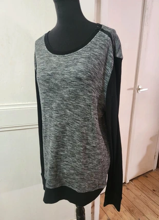 Pull vintage sweat Guess coton gris chiné zip tres bon état taille L, brand: GUESS, condition: Very good, size: L / 40 / 12, €12.00, €13.30 includes Buyer Protection
