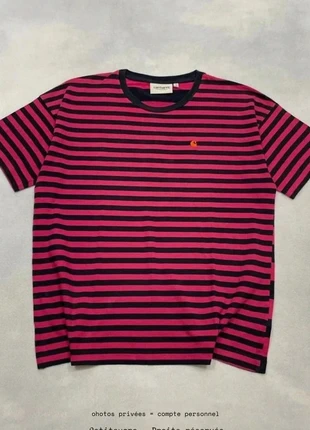 T-shirt Carhartt wip Marinière Rose Noir Femme 100% cotton Pocket Tee Crew Neck - Taille S /504R, brand: Carhartt, condizioni: Ottime, taglia: S / IT 40 / EU 36, €29.00, €31.15 include la Protezione acquisti Pro