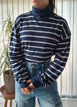 Pull col roulé marinière Ralph Lauren (2736), marca: Ralph Lauren, estado: Muito bom, tamanho: L / 40 / 12, €59.00, €62.65 inclui Proteção do Comprador Pro