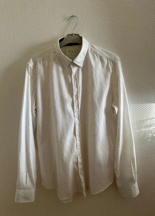 Chemise slim, fit blanche, taille M, brand: Gémo, condition: Good, size: M, €2.00, €2.80 includes Buyer Protection