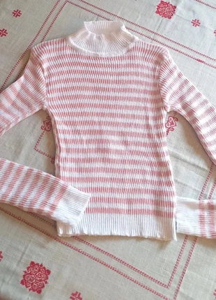 Pull crop rose et blanc taille unique (34/40), marque: Shein, état: Neuf avec étiquette, taille: M / 38 / 10, 3,99 €, 4,89 € Protection acheteurs incluse