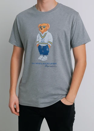 T-shirt Polo Ralph Lauren Bear Gris Col Rond Manche Courte - édition RLTC neuf - Taille S, marca: Ralph Lauren, estado: Novo com etiquetas, tamanho: S, €55.00, €58.45 inclui Proteção do Comprador