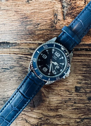 Men’s Leather Watch Navy, brand: Quartz, condition: New without tags, size: 39–42 mm, £8.50, £9.63 includes Buyer Protection