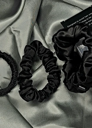 3 élastiques chouchous 100% soie - Noir - accessoires de luxe et de beauté pour vos cheveux, brand: SOIE, condition: Very good, €13.50, €14.88 includes Buyer Protection