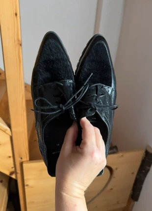 Mocassini a punta neri lucidi stringati “Daniel Hechter Paris” n 41 France🇫🇷, marca: Daniel Hechter, estado: Muy bueno, tamaño: 41, 50,00 €, 53,20 € Protección al comprador incluida