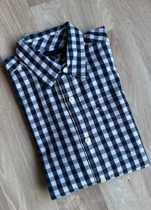 Tommy Hilfiger geruit overhemd blauw wit – maat L 12-14 jaar, marque: Tommy Hilfiger, état: Très bon état, taille: 12 ans / 152 cm, 9,95 €, 11,15 € Protection acheteurs (Pro) incluse