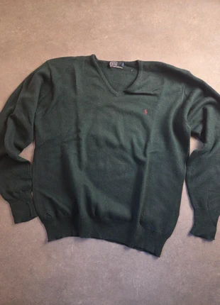Pull Ralph Lauren col V 100% laine d'agneau taille XL, marke: Ralph Lauren, zustand: Sehr gut, größe: XL, 45,00 €, 47,95 € beinhaltet Vinted-Käuferschutz Pro