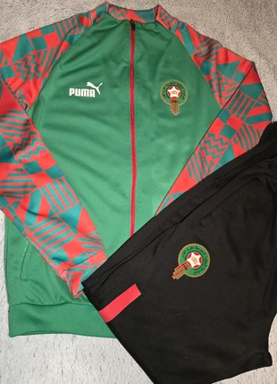 PUMA Morocco Pre Match Training Jacket 2022-2024 Rouge Vert, brand: Puma, condition: New without tags, size: XL, €49.99, €53.19 includes Buyer Protection