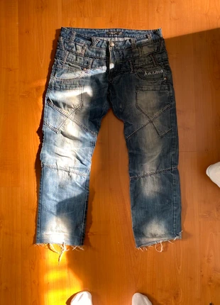 Cosmo pre sag triple belt jeans, merk: Opium, staat: Heel goed, maat: W34 | FR 44, € 55,00, € 58,45 inclusief Kopersbescherming