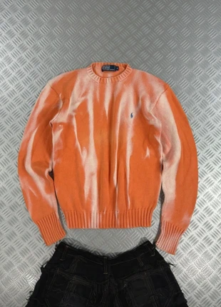 Vintage Polo Ralph Lauren y2k Knitted Bleached Sweater boxy fit 00s, brand: Polo Ralph Lauren, condizioni: Ottime, taglia: M, €69.90, €74.10 include la Protezione acquisti