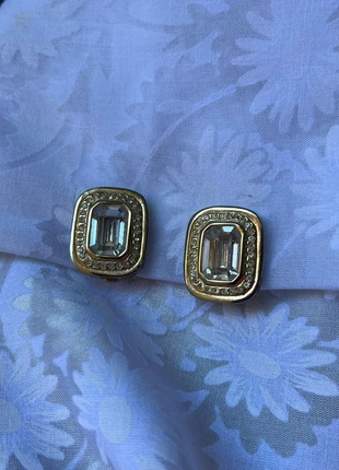 Boucle d’oreille chic, rectangulaire à Clip, doré, vintage années 60 70 80, marque: Vintage Chic, état: Très bon état, 12,00 €, 13,30 € Protection acheteurs incluse