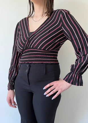 Blouse manches longues noir rayée Giracoo taille M/L, brand: giracoo, condition: Very good, size: M / 38 / 10, €8.00, €9.10 includes Buyer Protection
