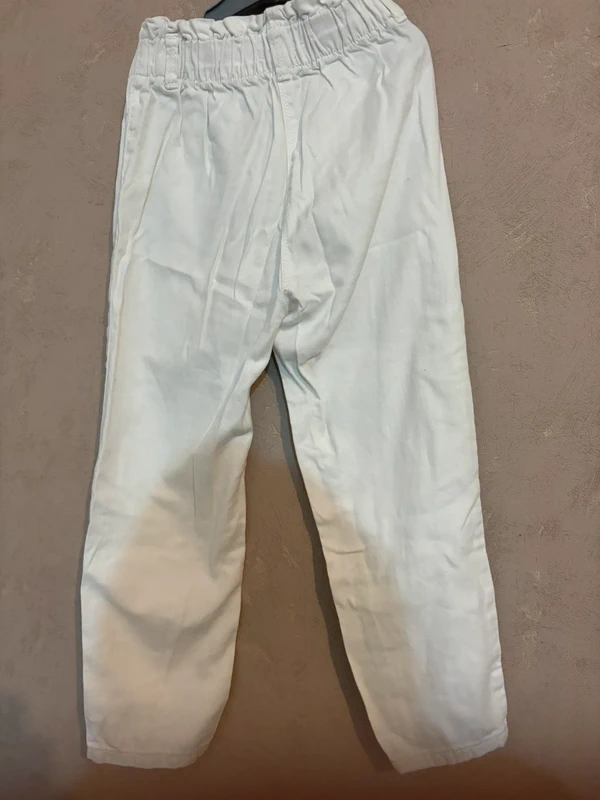 Pantalon LuluCastagnette blanc fille - NEUF - photo numéro 7