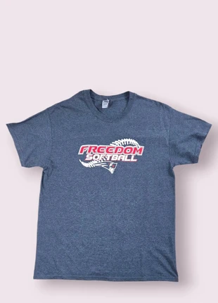 T-shirt Gildan Freedom Softball – 100% coton – College tee USA – Parfait état – Gris – Taille L, marque: Gildan, état: Très bon état, taille: L, 10,00 €, 11,20 € Protection acheteurs incluse