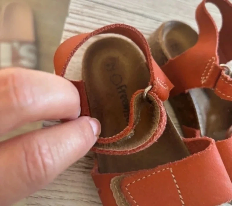 Sandales fille corail orange taille 22 - photo numéro 3