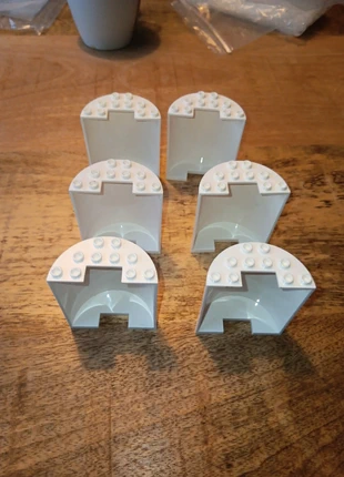 6x lego cylinder half 3x6x6 wit zgan, merk: LEGO, staat: Heel goed, maat: 1-3 maanden / 56 cm, € 5,95, € 6,95 inclusief Kopersbescherming Pro
