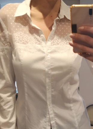 Guess chemise dentelle blanc encaje pizzo bianco blanco marciano white sexy feminine, marque: GUESS, état: Très bon état, taille: M / 38 / 10, 15,00 €, 16,45 € Protection acheteurs incluse