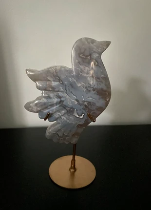 Oiseau en agate bleue, merk: Agate bleue, staat: Nieuw zonder prijskaartje, € 27,00, € 29,05 inclusief Kopersbescherming