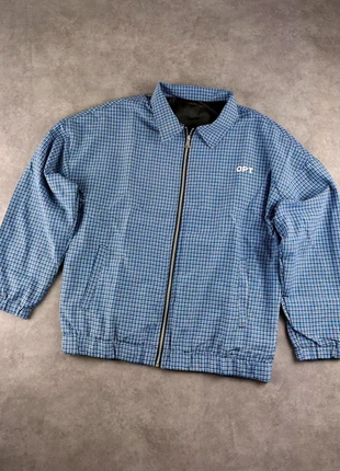 Veste harrington vintage bleue et blanche à carreaux style année 2000 - Taille M, brand: Aesthetic, condition: Very good, size: M, €39.00, €41.65 includes Buyer Protection Pro