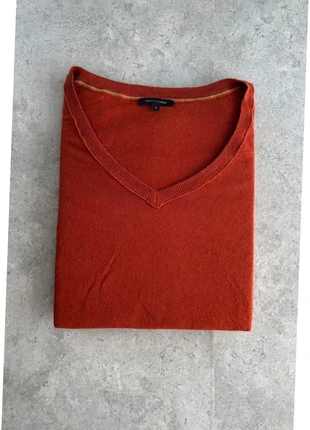 Pull fin mi saison Tommy Hilfiger femme col V neck | Orange/|Rouge | Taille M oversize, marque: Tommy Hilfiger, état: Très bon état, taille: M / 38 / 10, 9,90 €, 11,10 € Protection acheteurs (Pro) incluse