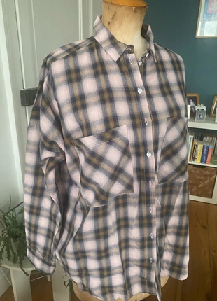Chemise oversize à carreaux promod, marca: Promod, estado: Novo sem etiquetas, tamanho: S / 36 / 8, €6.00, €7.00 inclui Proteção do Comprador