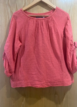 Mint Velvet Light Coral 100%Cotton Ruched Sleeve Blouse Size 12, brand: Mint Velvet, condition: Very good, size: L / 12, £8.00, £9.10 includes Buyer Protection