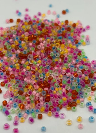 Rocailles 2mm mix glaskralen, état: Très bon état, taille: Taille unique, 1,00 €, 1,75 € Protection acheteurs (Pro) incluse