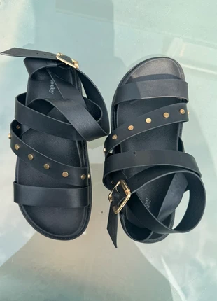 Nus-pieds noir, brand: Shoeby, condition: Good, size: 38, €9.00, €10.15 includes Buyer Protection