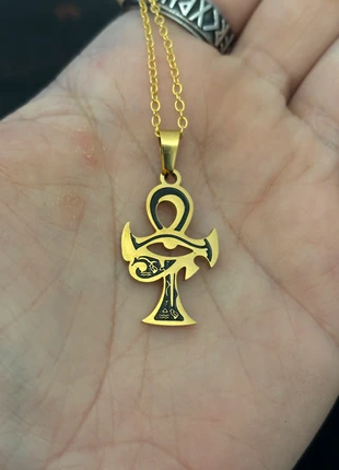 Collier Ankh et oeil oudjat, zustand: Neu, 8,00 €, 9,10 € beinhaltet Vinted-Käuferschutz Pro
