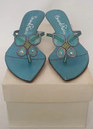 Sandali gioiello Emanuela Passeri 37 farfalla azzurri Made in Italy, brand: Emanuela Passeri, condizioni: Nuovo con cartellino, taglia: 37, €45.00, €47.95 include la Protezione acquisti