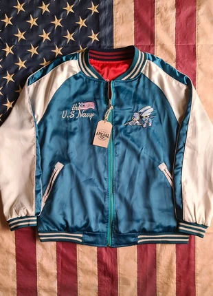 Bomber Sukajan Seabees, staat: Heel goed, maat: L, € 159,00, € 167,65 inclusief Kopersbescherming