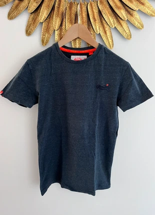 T-shirt bleu marine Superdry, marke: Superdry, zustand: Sehr gut, größe: XS / 34 / 6, 4,95 €, 5,90 € inklusive Vinted-Käuferschutz