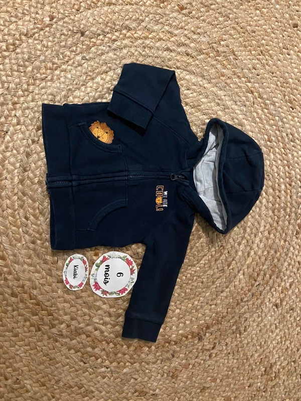 Gilet à zip Kiabi 6 mois - photo numéro 2