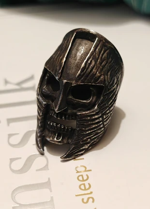 Bague Crâne de Guerrier Squelette en argent, brand: VikingSilver, condition: Good, size: 19 mm Ø, €22.00, €23.80 includes Buyer Protection